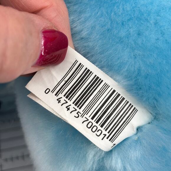 Dan Dee Blue Teddy Bear Plush Rainbow Snowflake Belly Stuffed Animal Toy 13 Inch - Picture 8 of 8